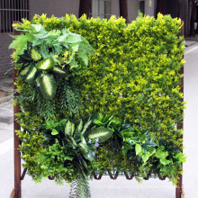artificial vertical garden green wall with uv protection